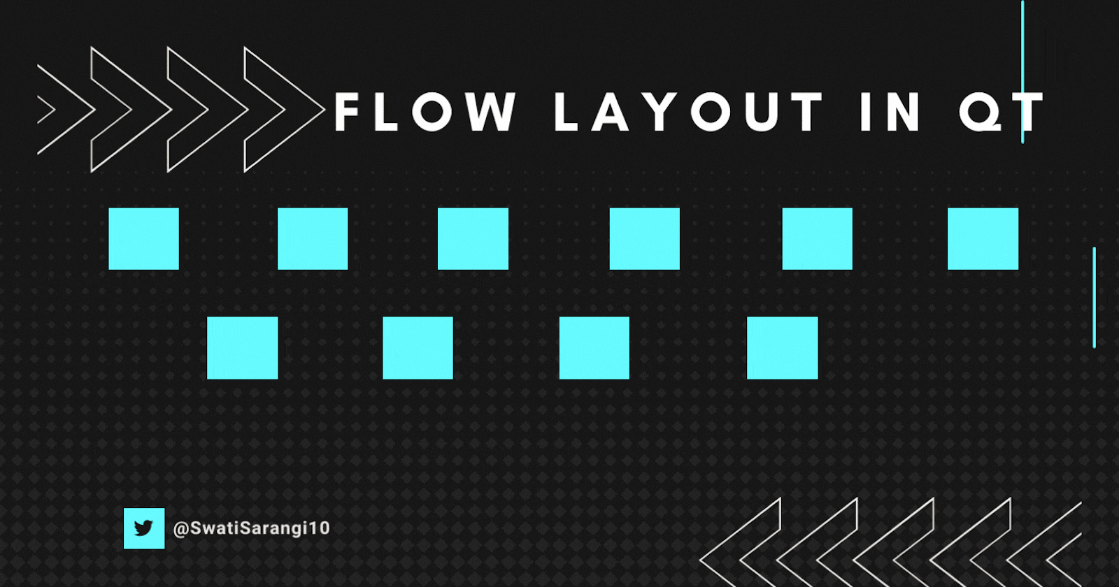 What is a Flow Layout in Qt and how is it used?