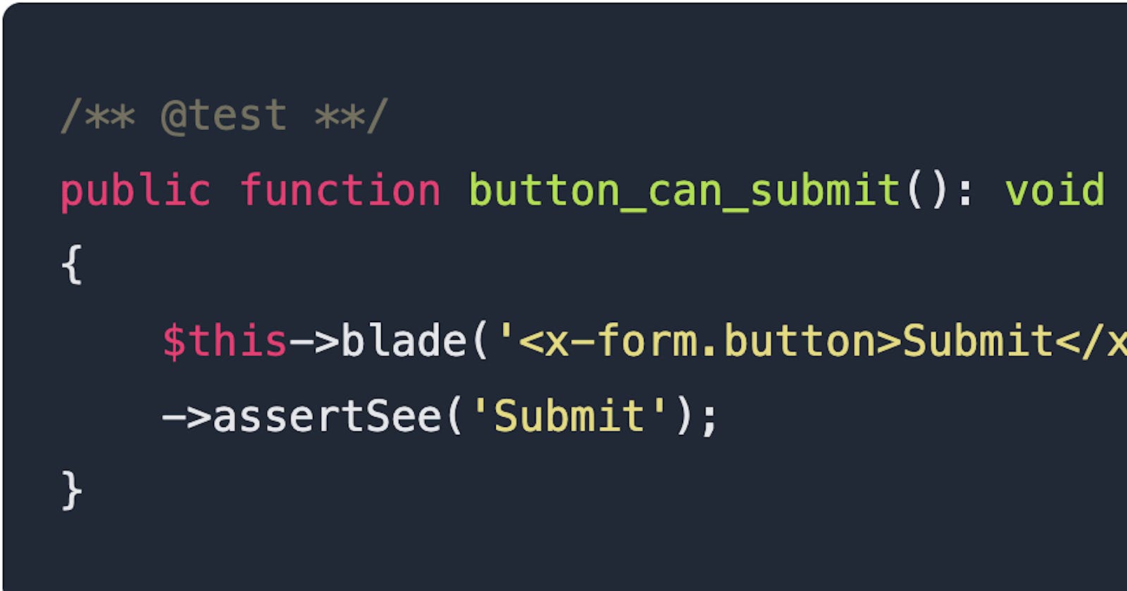 Testing Blade components in Laravel