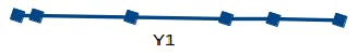 age vs height, dimensionality reduction, visualization of 1D graph - line graph