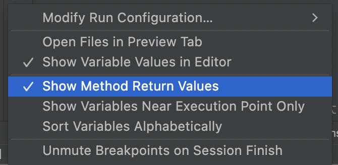 Show Method Return Values