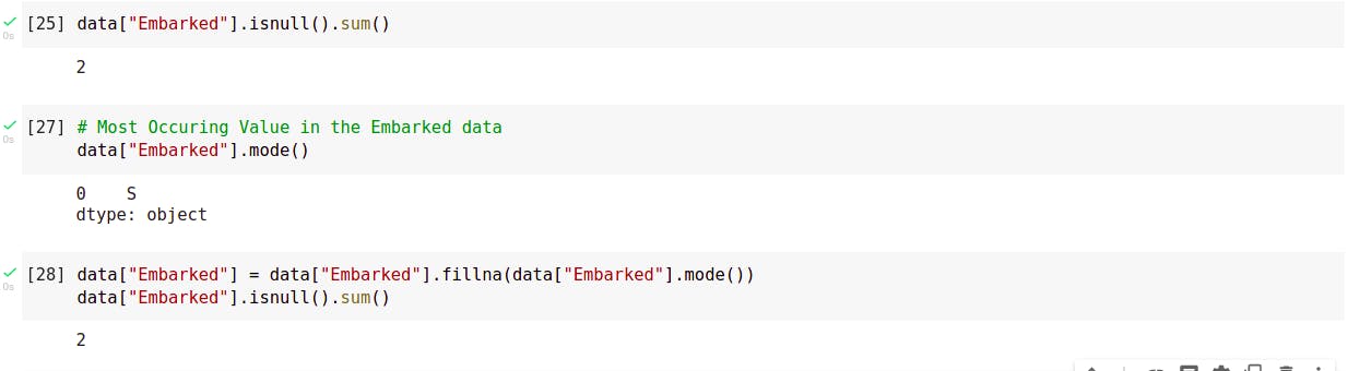 titanic dataset - checking age column - replacing with mode - machine learning engineer - learnml.xyz