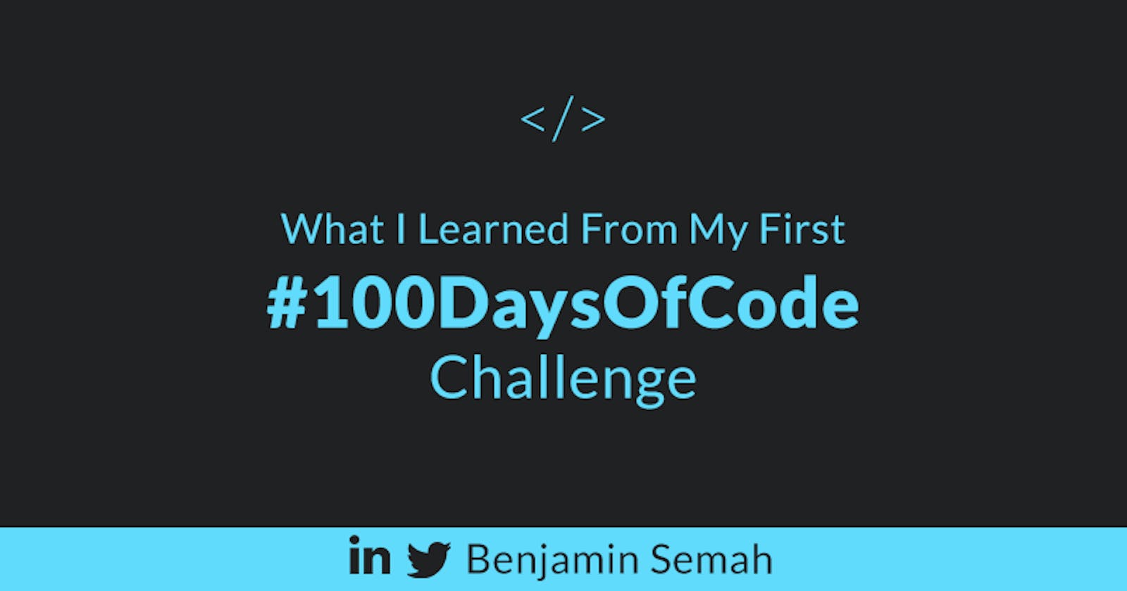 What I Learned From My First 100 Days Of Code.
