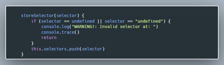 Store Selector Method Source Code