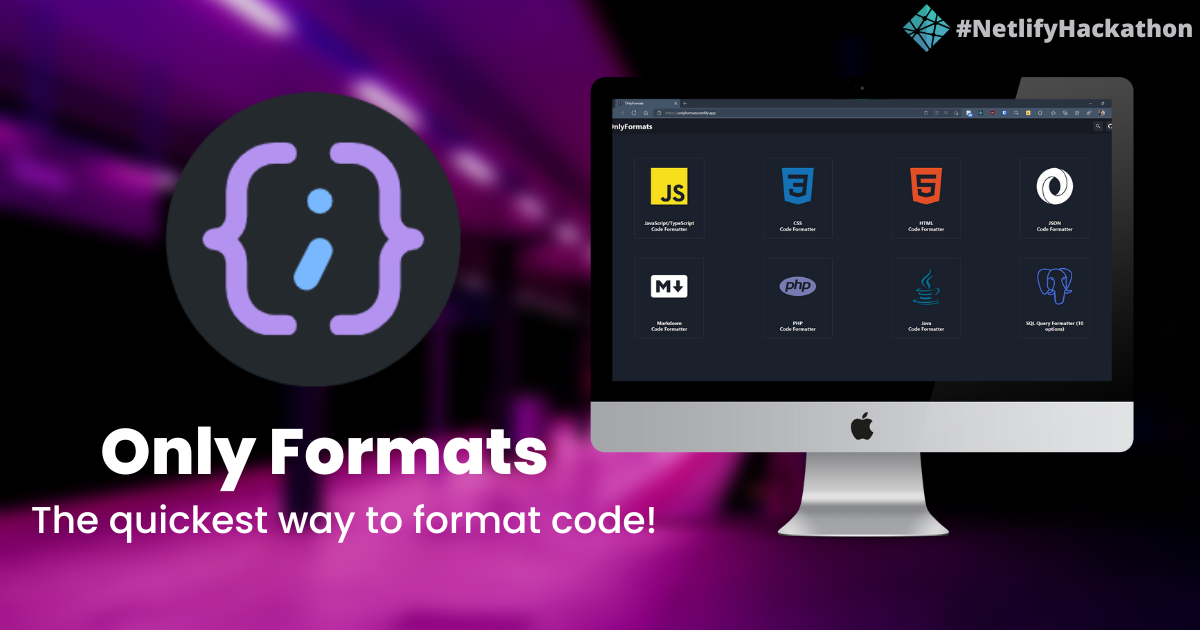 🎉 Introducing Only Formats | The quickest way to format code!