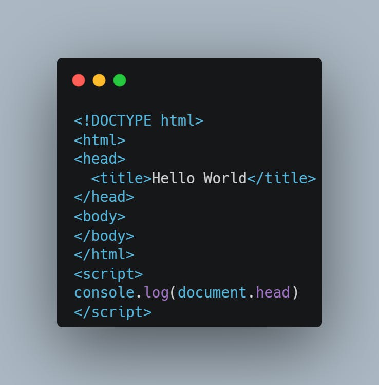 console.log html element example