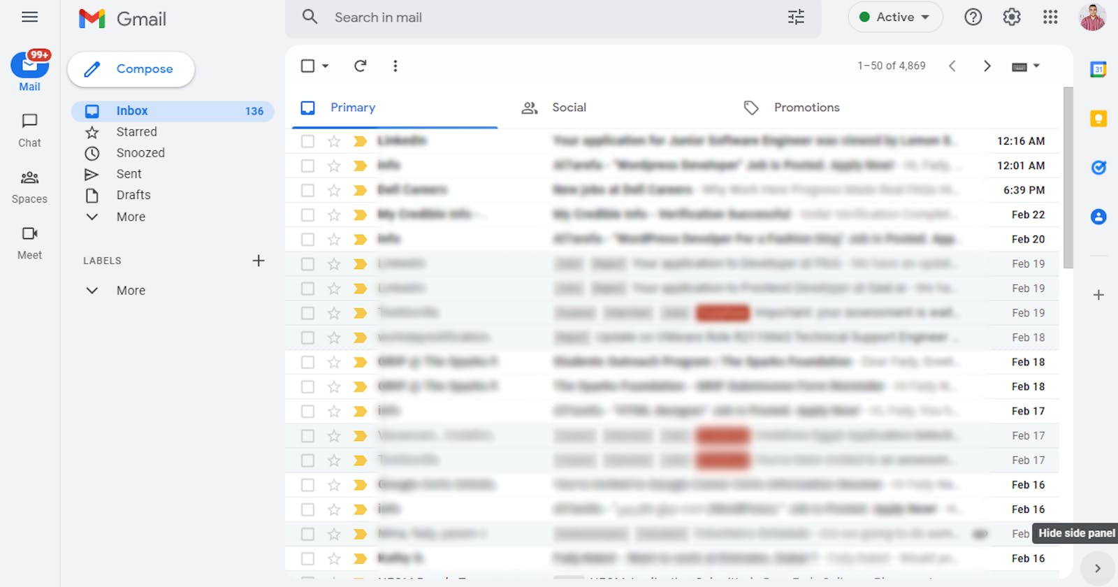 New Gmail layout