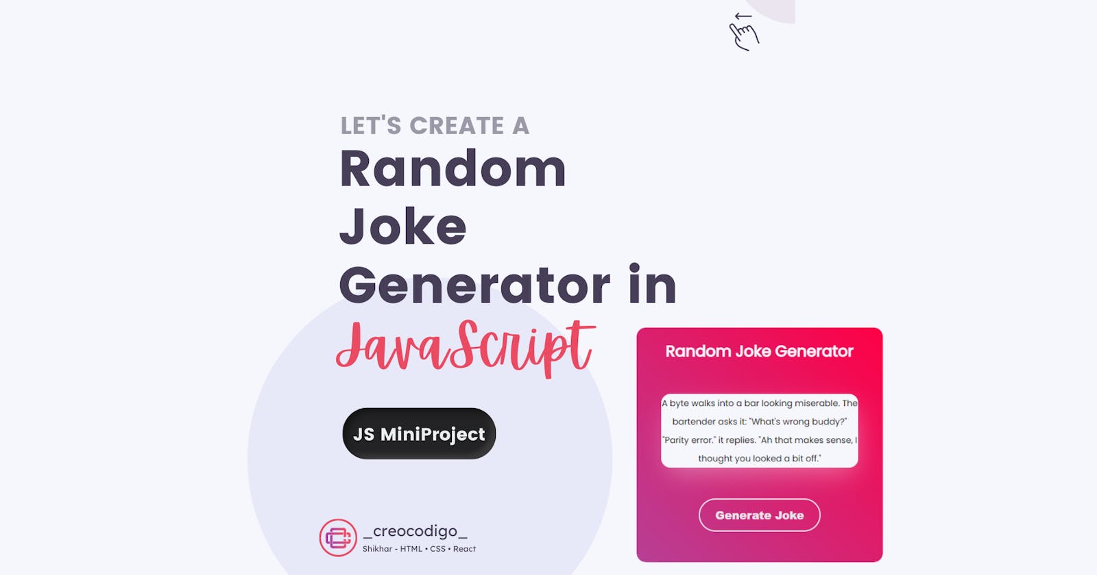 Random Joke Generator using API.