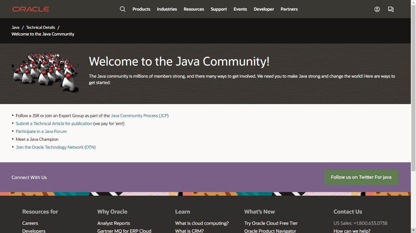 Oracle Java community 