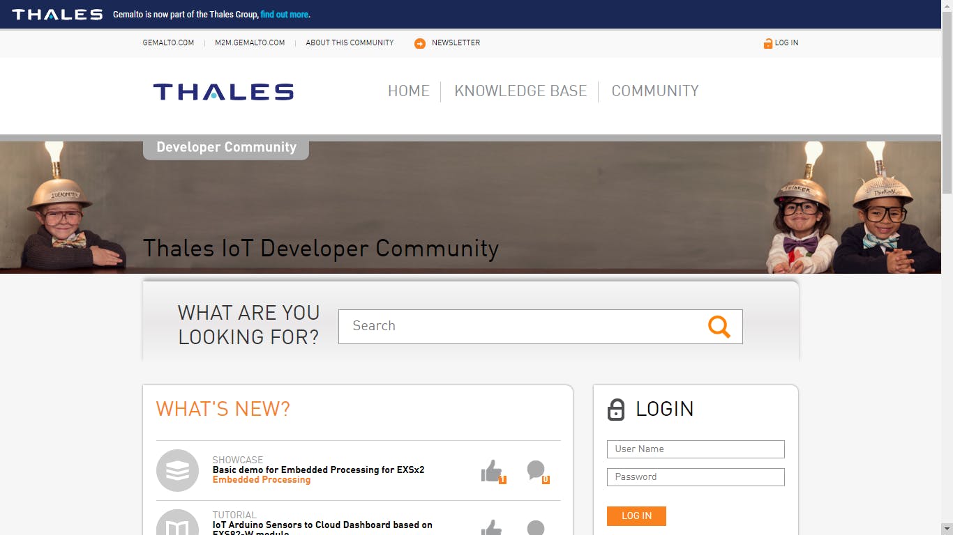 Thales – IoT developer community