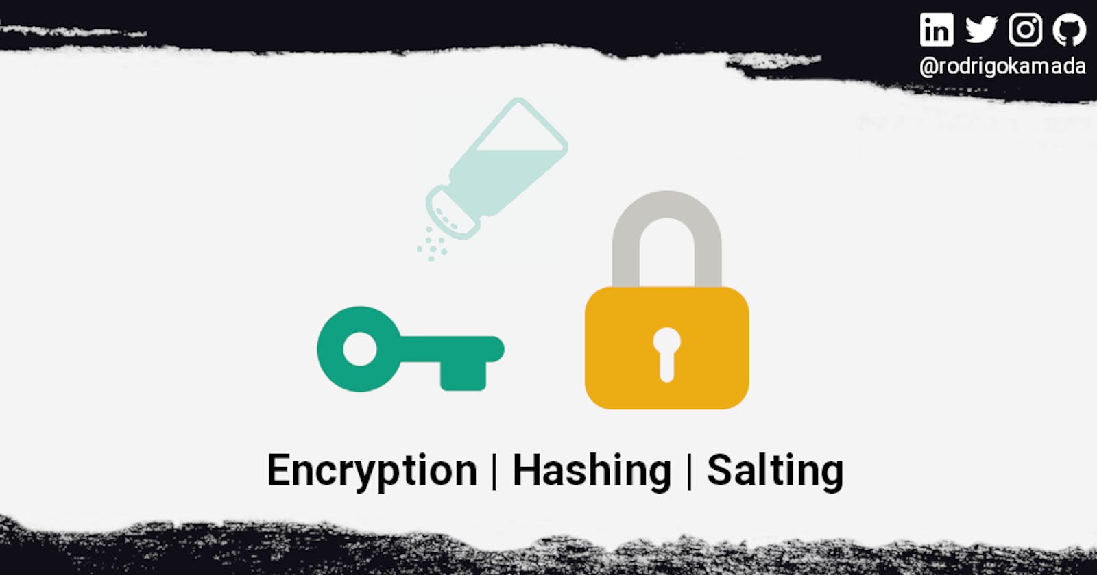 What is the difference between encryption, hashing and salting?