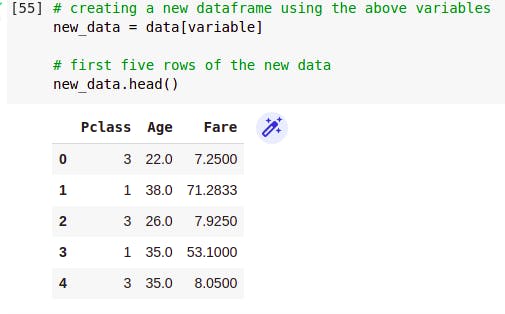 low variance filter threshold applied - dimensionality reduction - machine learning for free - new data created from subset