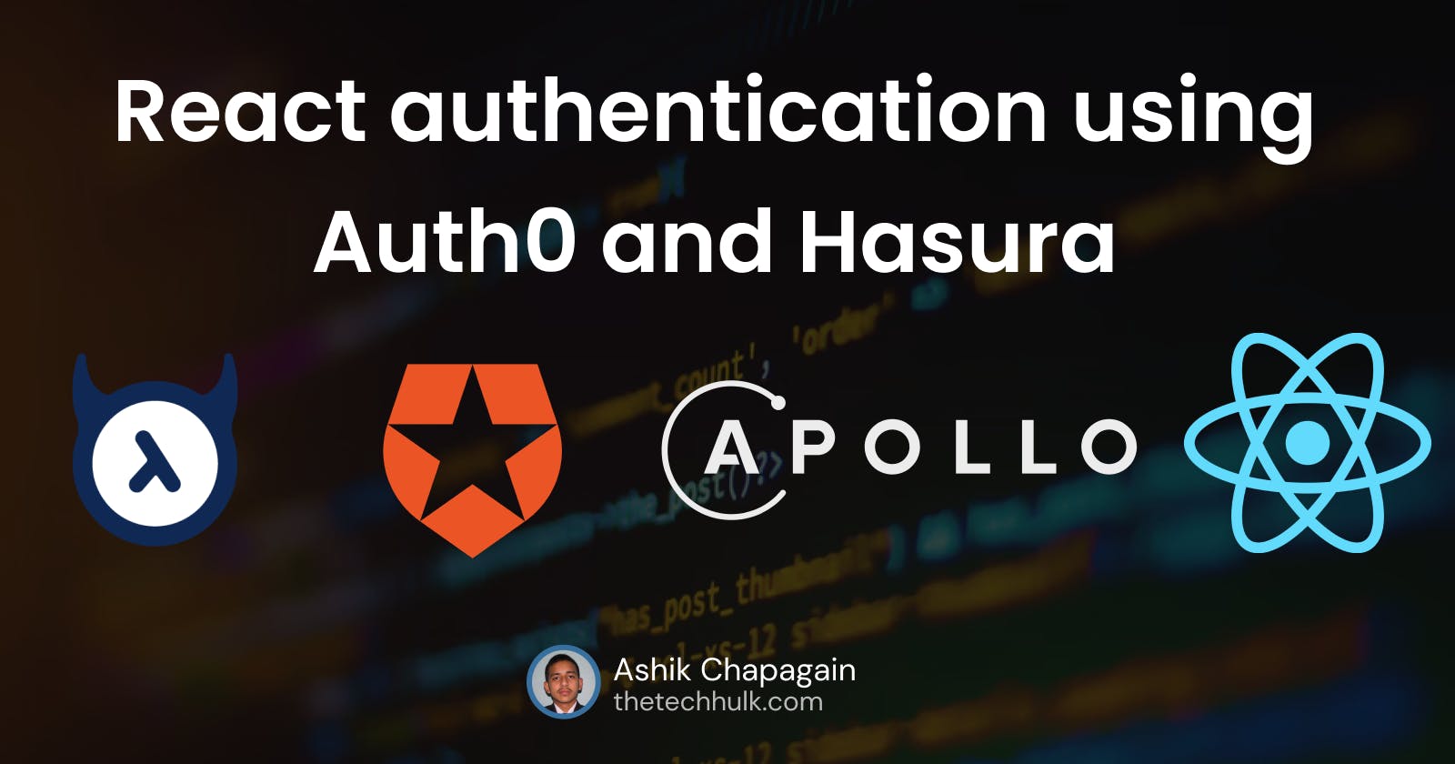 React authentication using Auth0 and Hasura