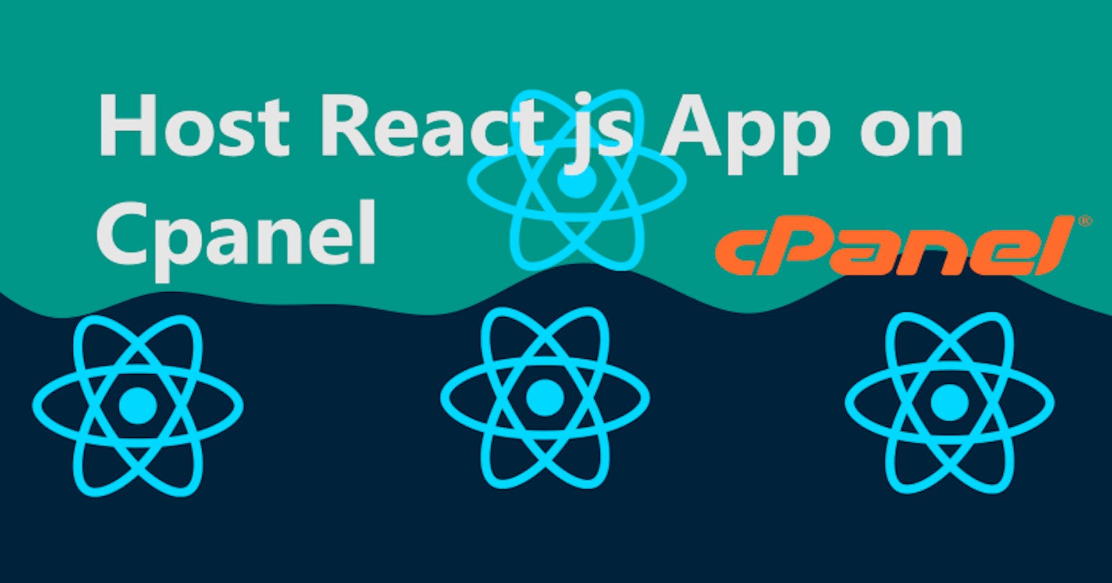 How to host react.js website app on cpanel