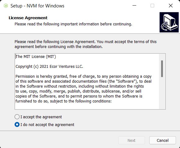 install nvm for windows