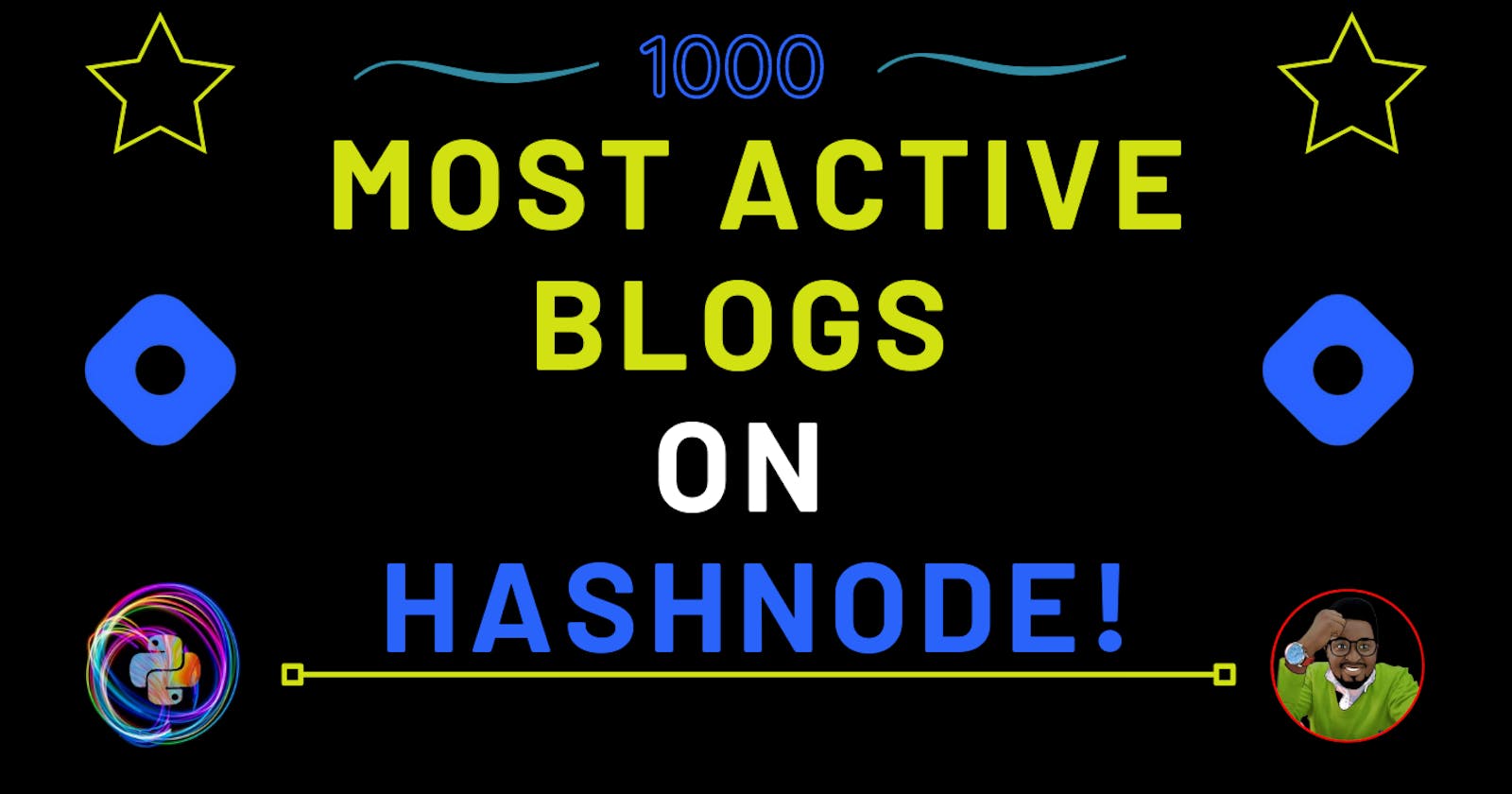 1000 Most Active  Blogs On Hashnode!