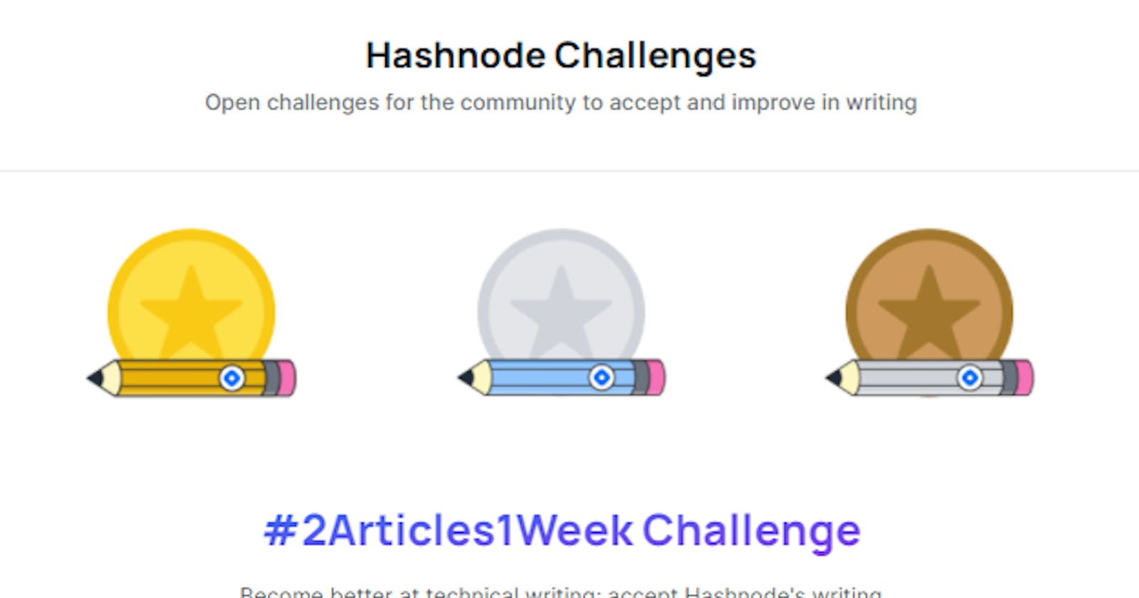 My Experience of Participating in #2Article1Week Challenge