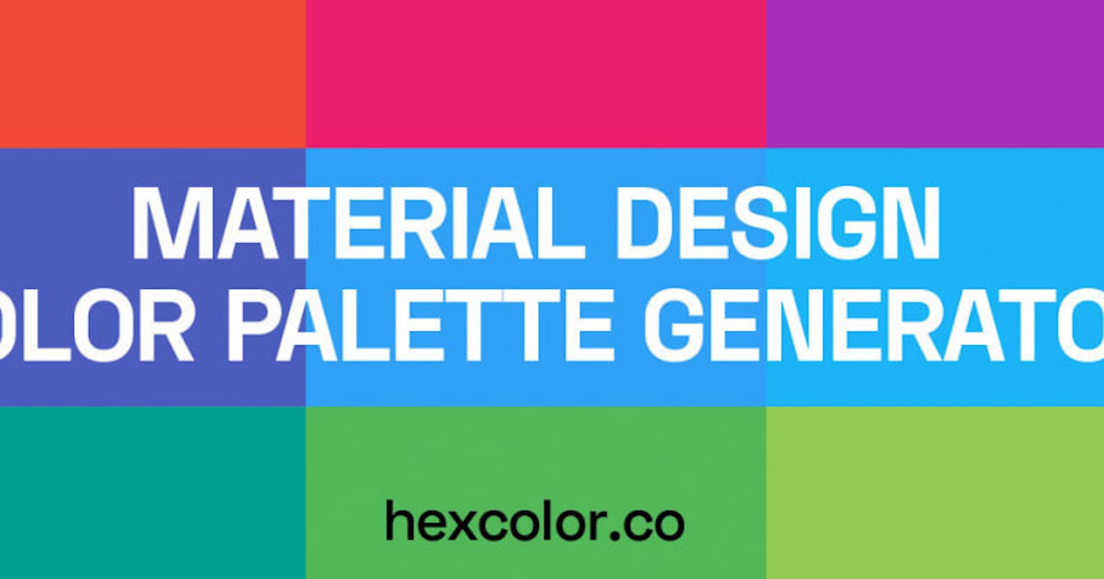 Material Design Color Palette Generator