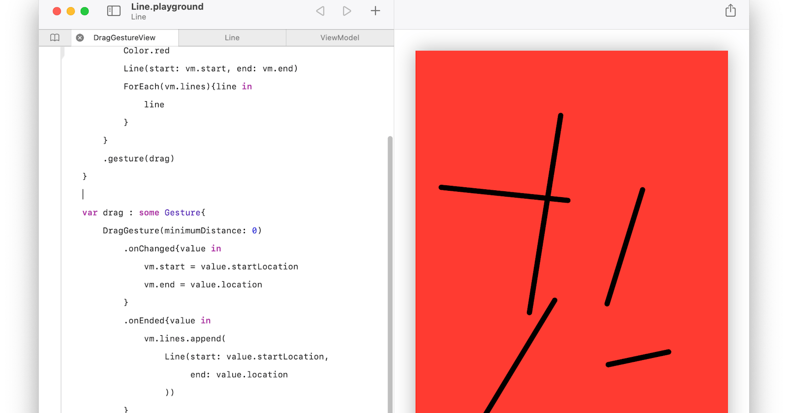 SwiftUI中使用Gesture绘图小纸条