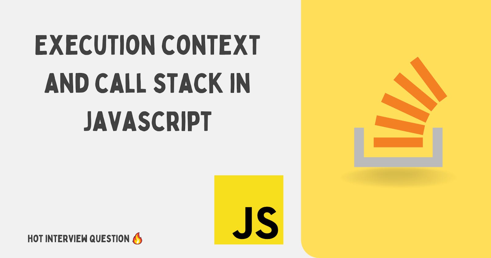 How Javascript works under the hood - Execution context & call stack 🔥