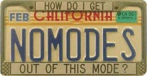 No modes license plate