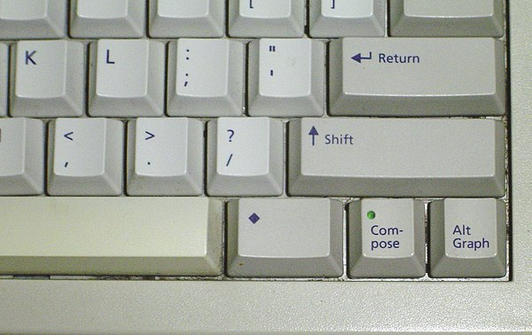 Old keyboard with Meta key