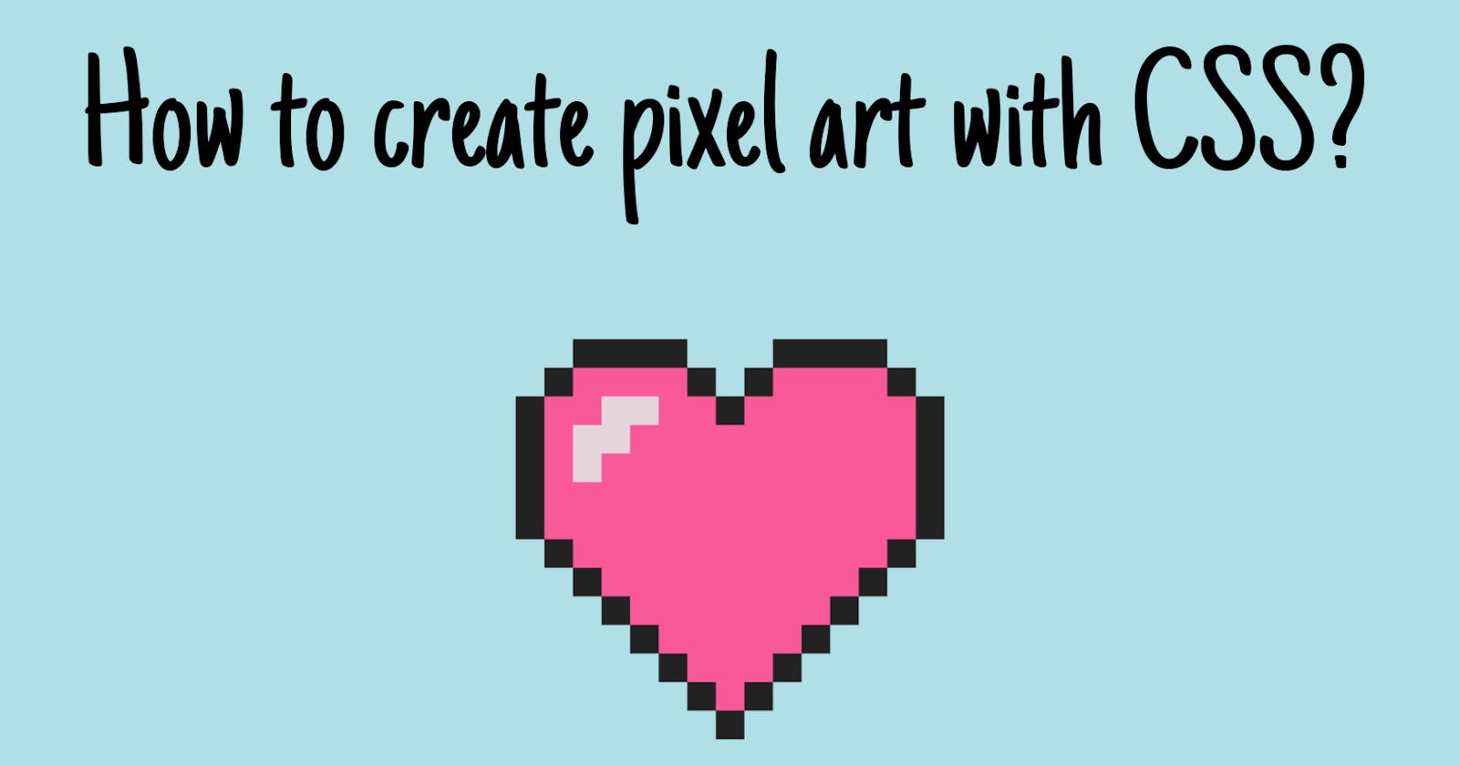 How to create pixel art with CSS?