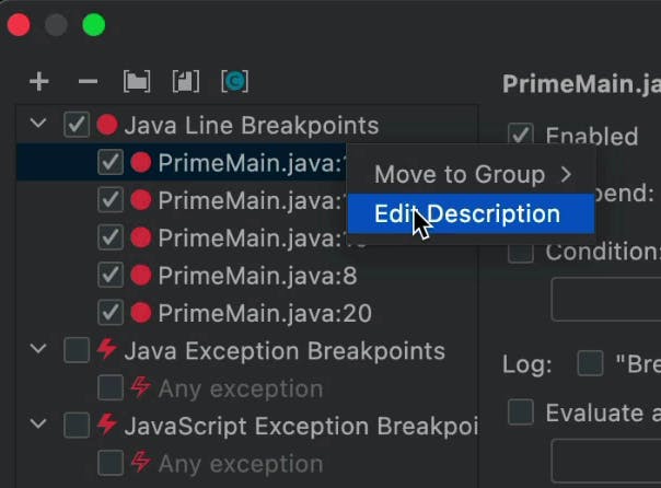 Naming Breakpoints