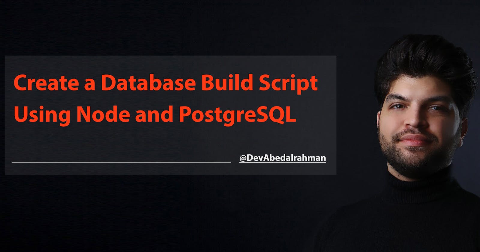 Create a Database Build Script Using Node and PostgreSQL