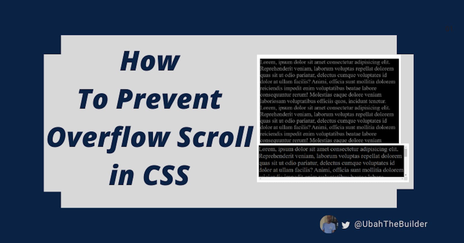 How to Prevent Overflow Scroll in CSS