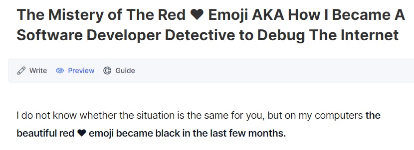 The Mistery of The Red  Emoji AKA How I Became A Software Developer Detective to Debug The Internet