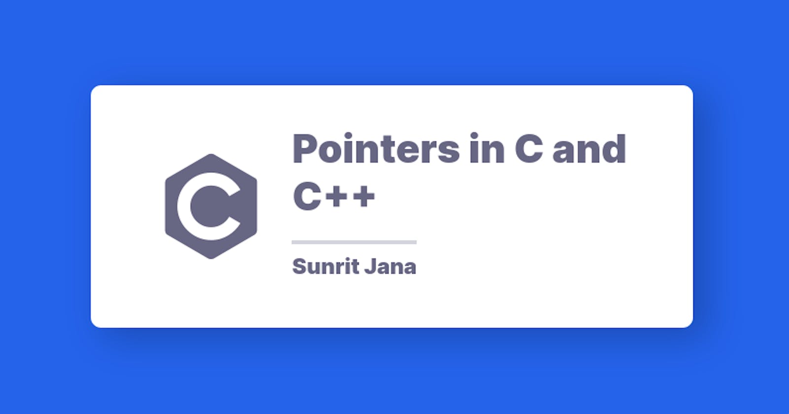 Pointers in C and C++
