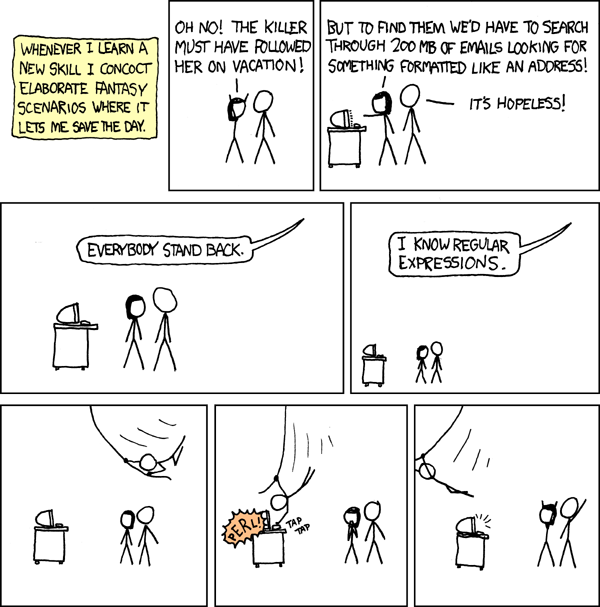 Regular Expressions - XKCD 208