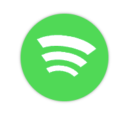 Non rounded Spotify logo