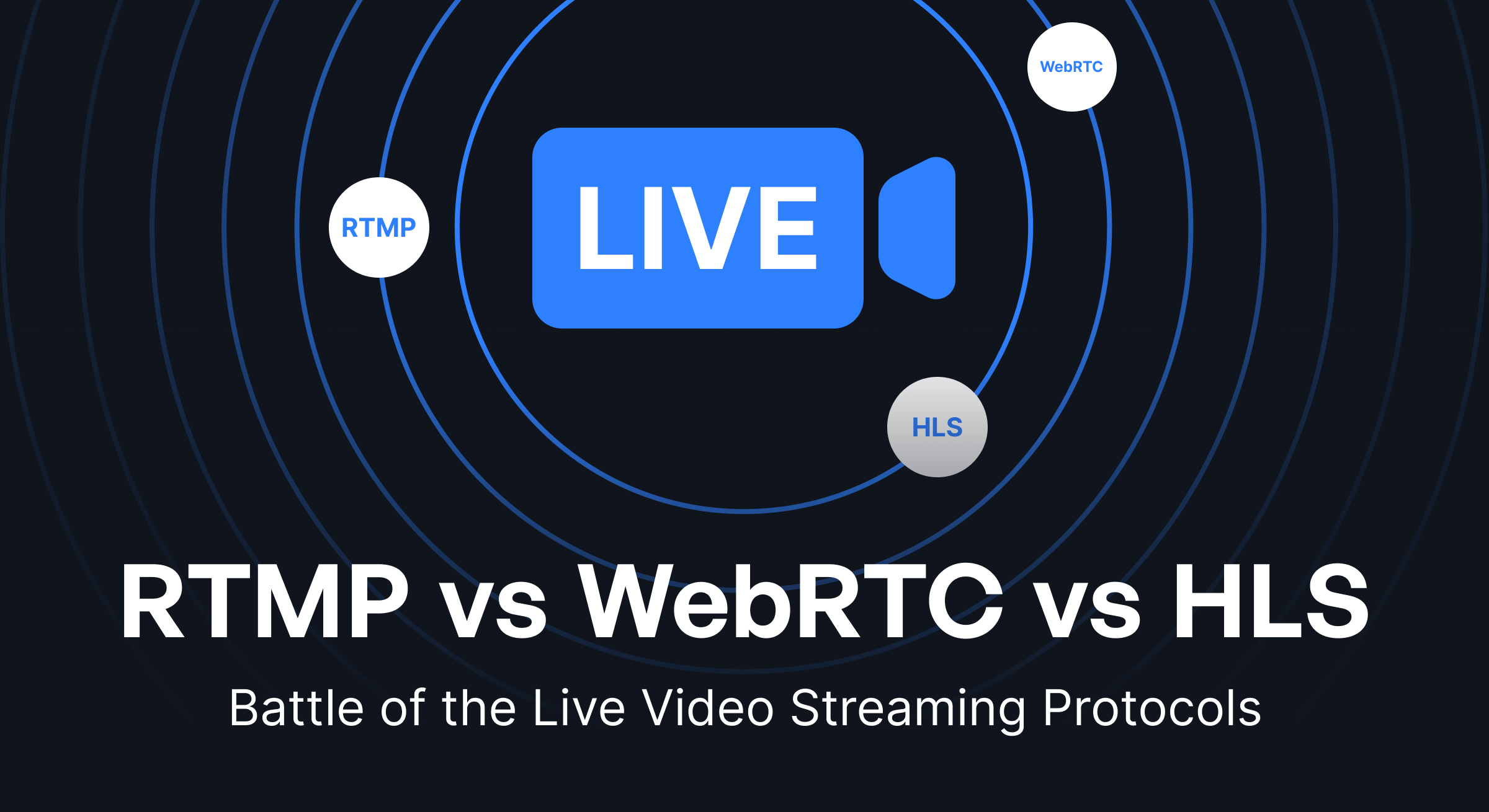 RTMP vs WebRTC vs HLS: Battle of the Live Video Streaming Protocols