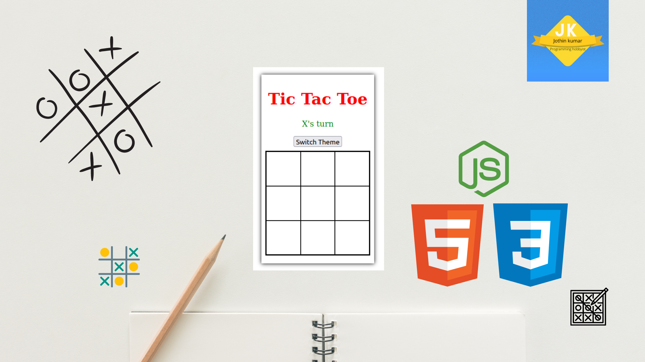 html - Css How to make tic tac toe glowing board? - Stack Overflow