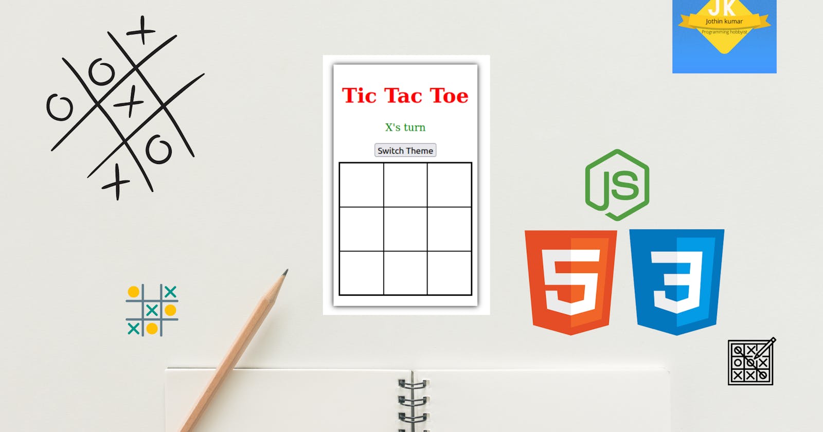 Tic Tac Toe 🎮 with HTML, CSS and JS - part 1