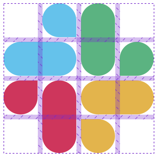 Slack logo in a grid