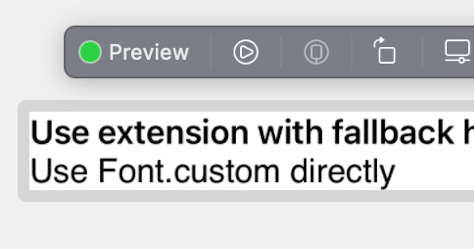 What can go wrong when using custom fonts in SwiftUI