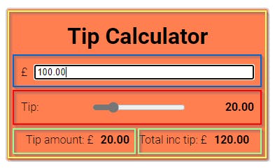 Tip Calculator Components