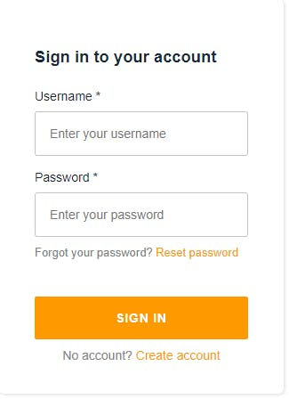 AWS Amplify Login Screen With No Theming