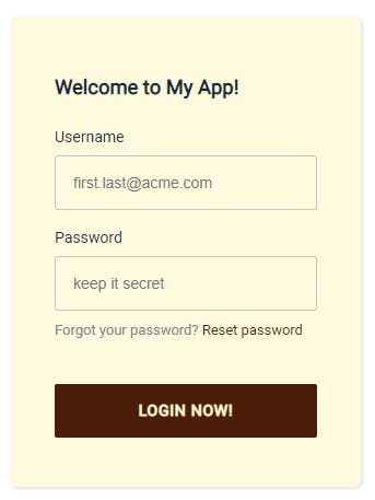 Customized Amplify login page with styling