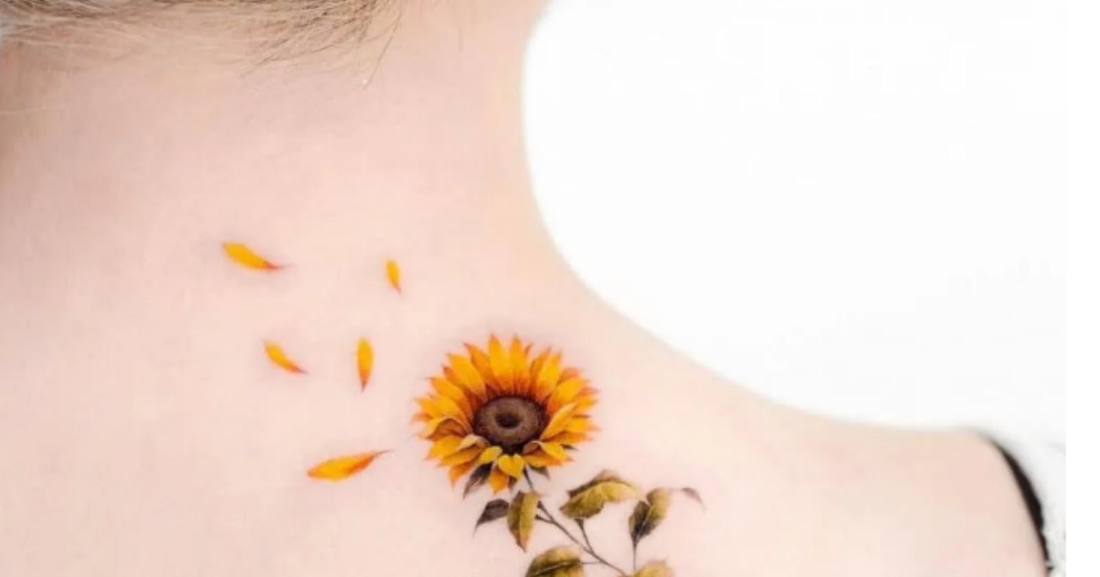 Stunning And Beautiful Sunflower Tattoos