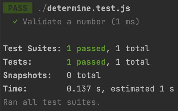 Running tests in Jest