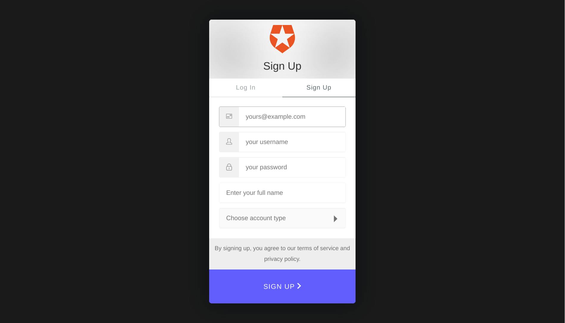 Auth0 custom Signup form