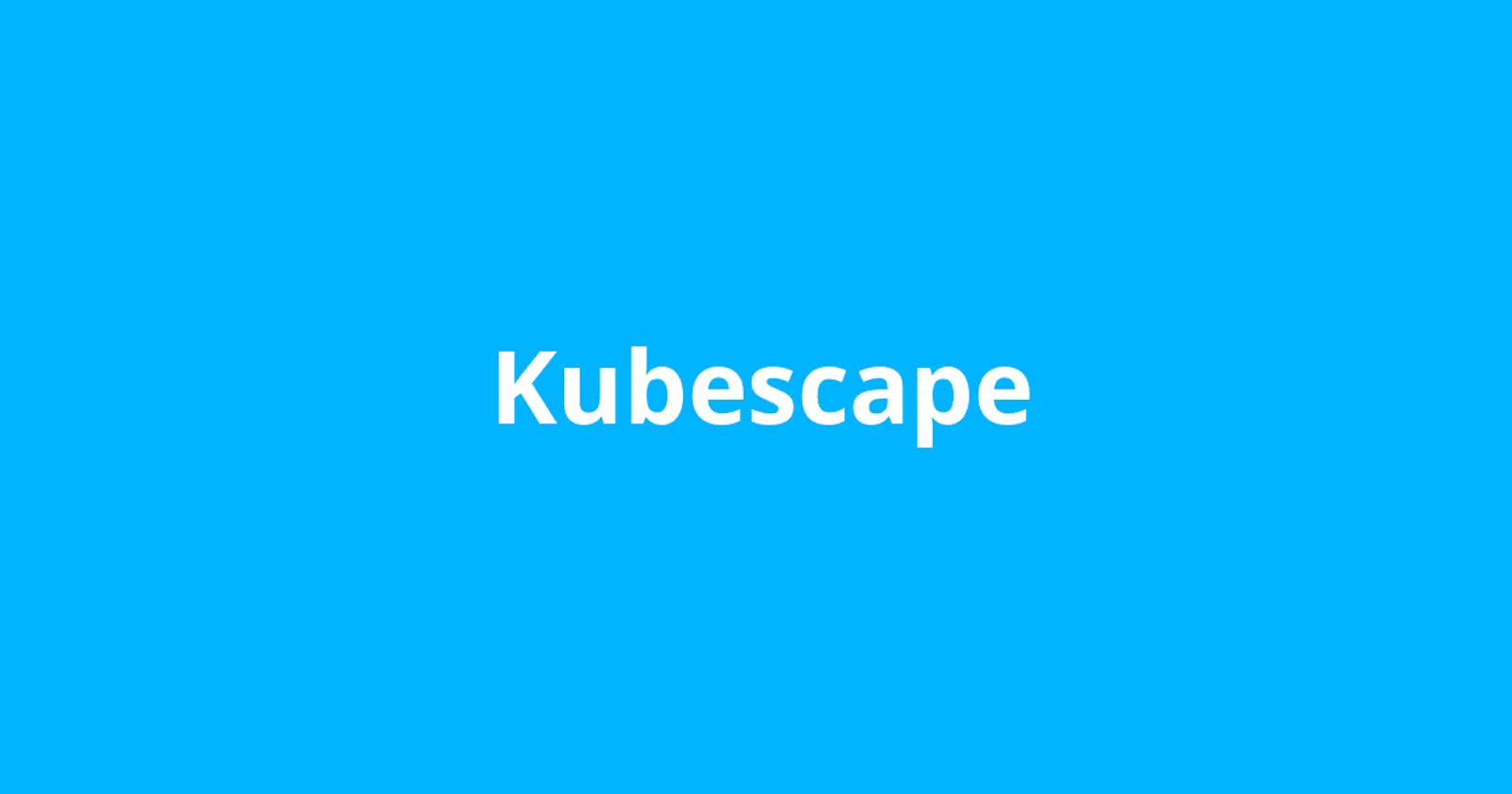 Security with Kubescape