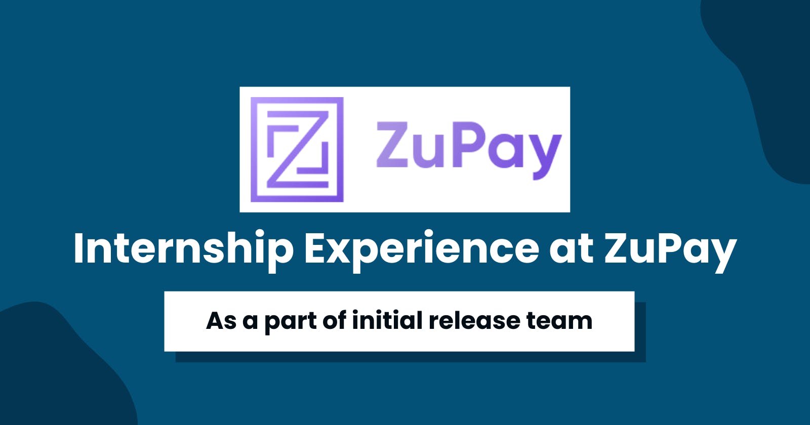 My experience as a part of the initial product launch team at ZuPay.