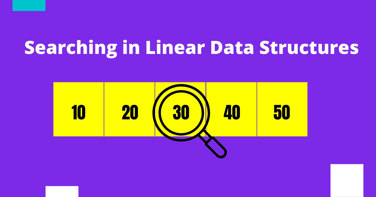 Introduction to searching algorithms in a Linear data structure