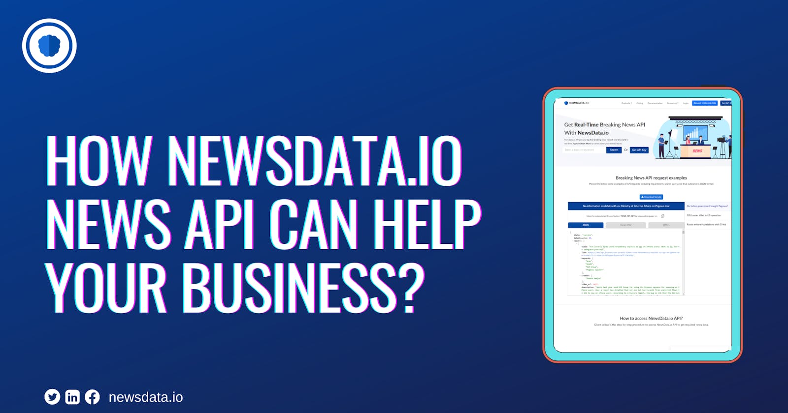 How Newsdata.io news API can be helpful for your business?