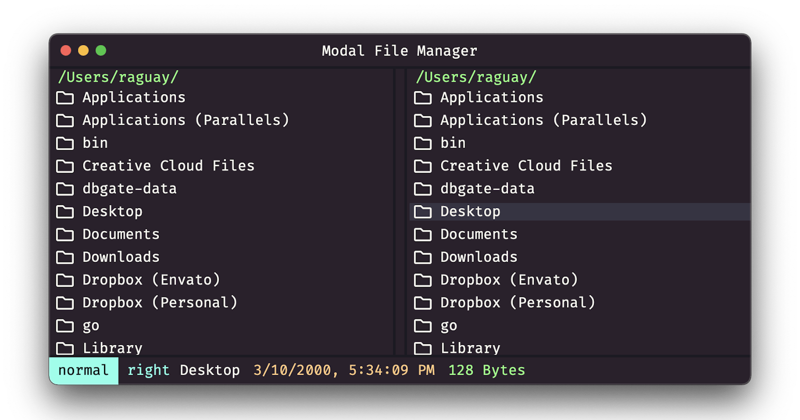 First Release of the New Modal File Manager