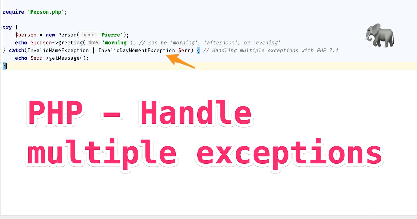 Handling Multiple Exceptions with PHP 7.1